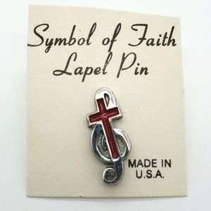 Symbol of faith lapel pin